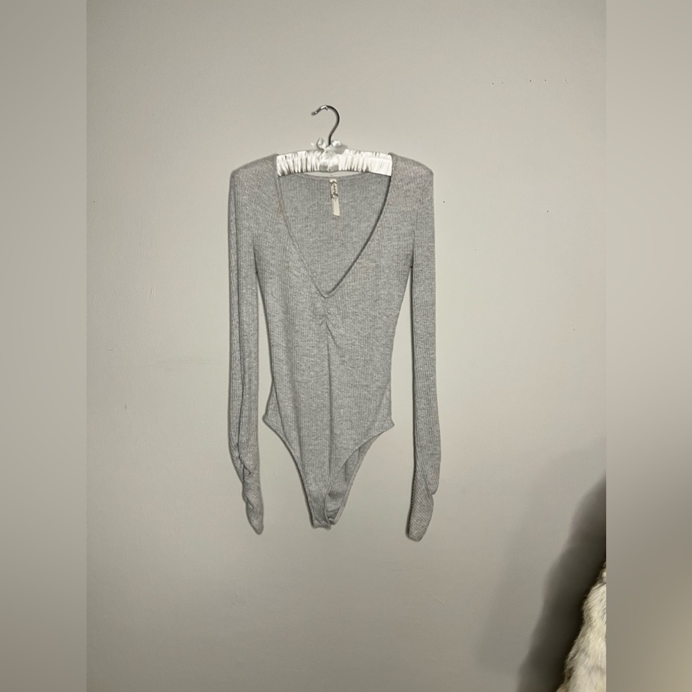 || FREE PEOPLE || RIBBED BODYSUIT || LONG-SLEEVE ||